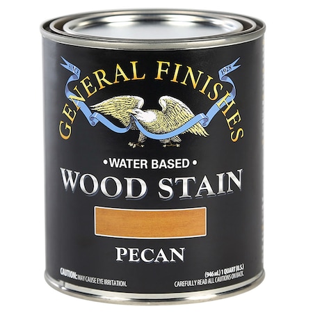 General Finishes 1 Qt Pecan Wood Stain Water-Based Penetrating Stain WPQT